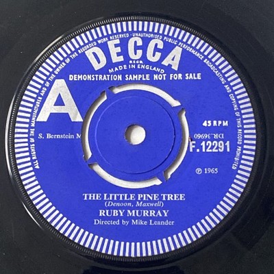 Ruby Murray   The Little Pine Tree Decca Demonstration 7'' Single F.12291