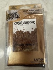 Color Creator Dusts: Diamond Dust Bronze Black Silver Metallic (4pk 10g Each) B4