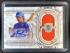 2024 Topps Royalty Alex de Minaur Regalia Signatures Jersey Auto #/75