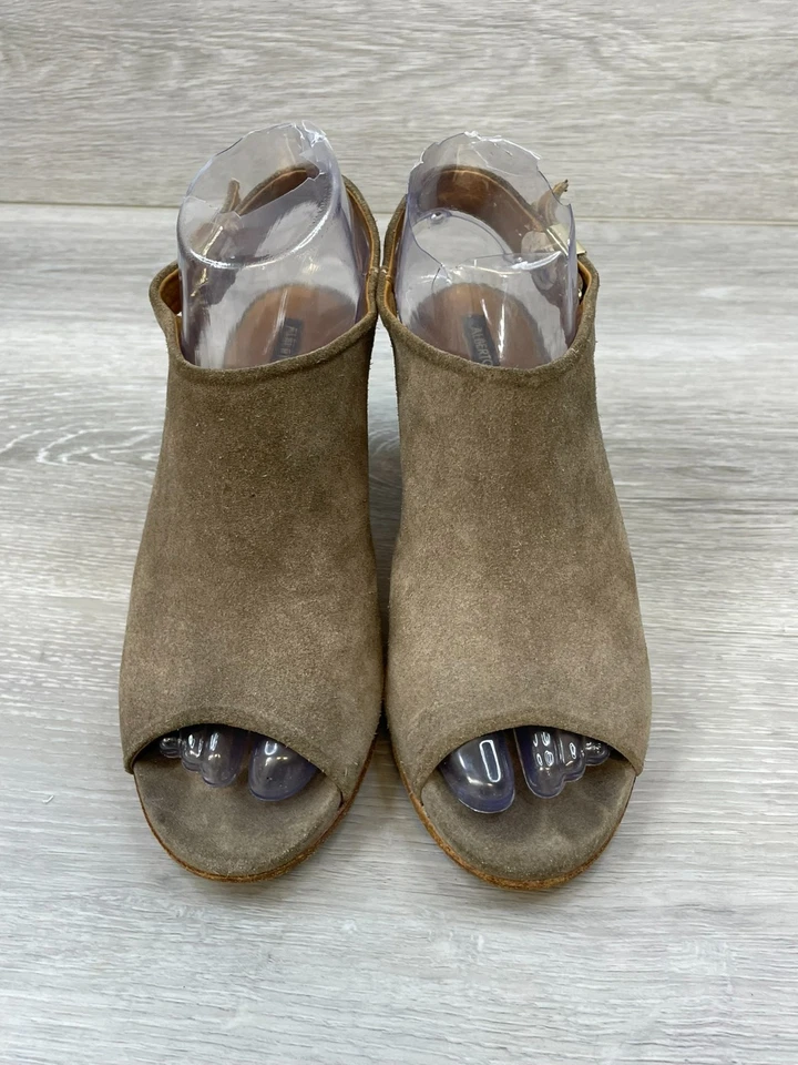 Alberto Fermani Ancona Mujer 9 Marrón Cordones Cuero Tacón Punta abierta Correa al tobillo Foto 2 de 4