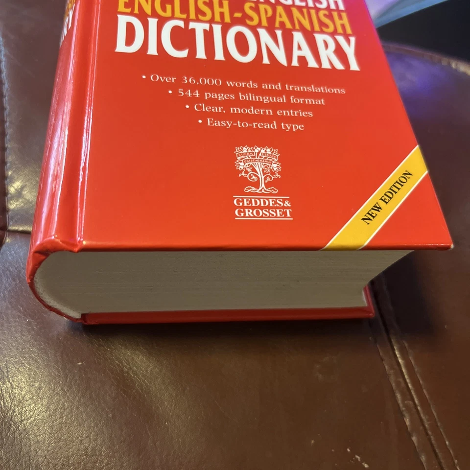 Websters Spanish English Dictionary Book Compact Edition  - Image 3 of 4