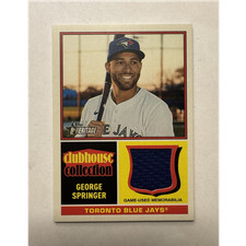 Topps 2025 Heritage High Number Relic George Springer Blue Jays #CCR-GS