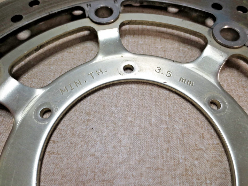 01 JUEGO DE 2 ROTORES DE FRENO DELANTEROS HONDA CBR 600 F4i 45120-MBW-E11 2001-2006 Foto 2 de 4