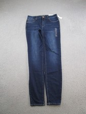 M Jeans Maurices Everflex High Rise Super Skinny Blue Jeans Size 14 X Long NEW