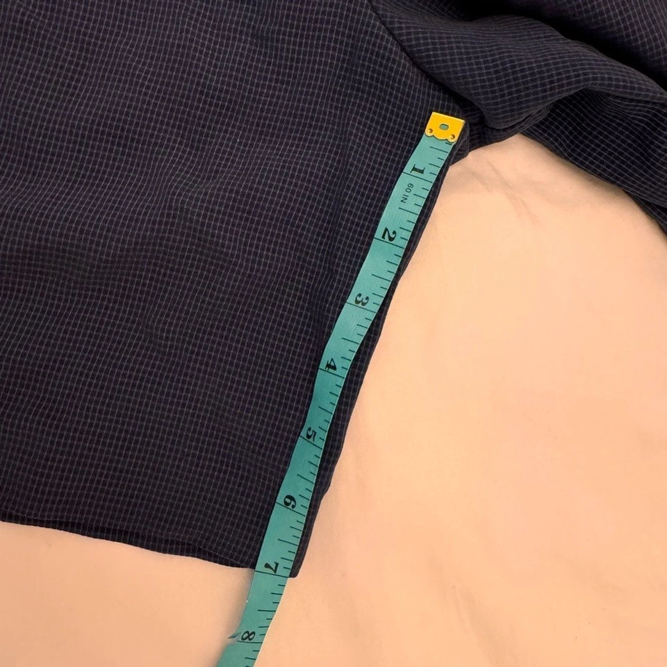 Шорты-бермуды винтажные 90-х Izod Club синие серые клетчатые с высокой талией размер 6 Y2K опрятные - Изображение 4 из 4