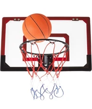 Mini Basketball Hoop w/ Ball & Breakaway Spring Rim Over the Door For Adults/Kid