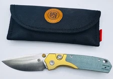 Vosteed Psyop 299 Top Liner Lock Knife Teal Norplex UltreX Micarta (3" Satin)