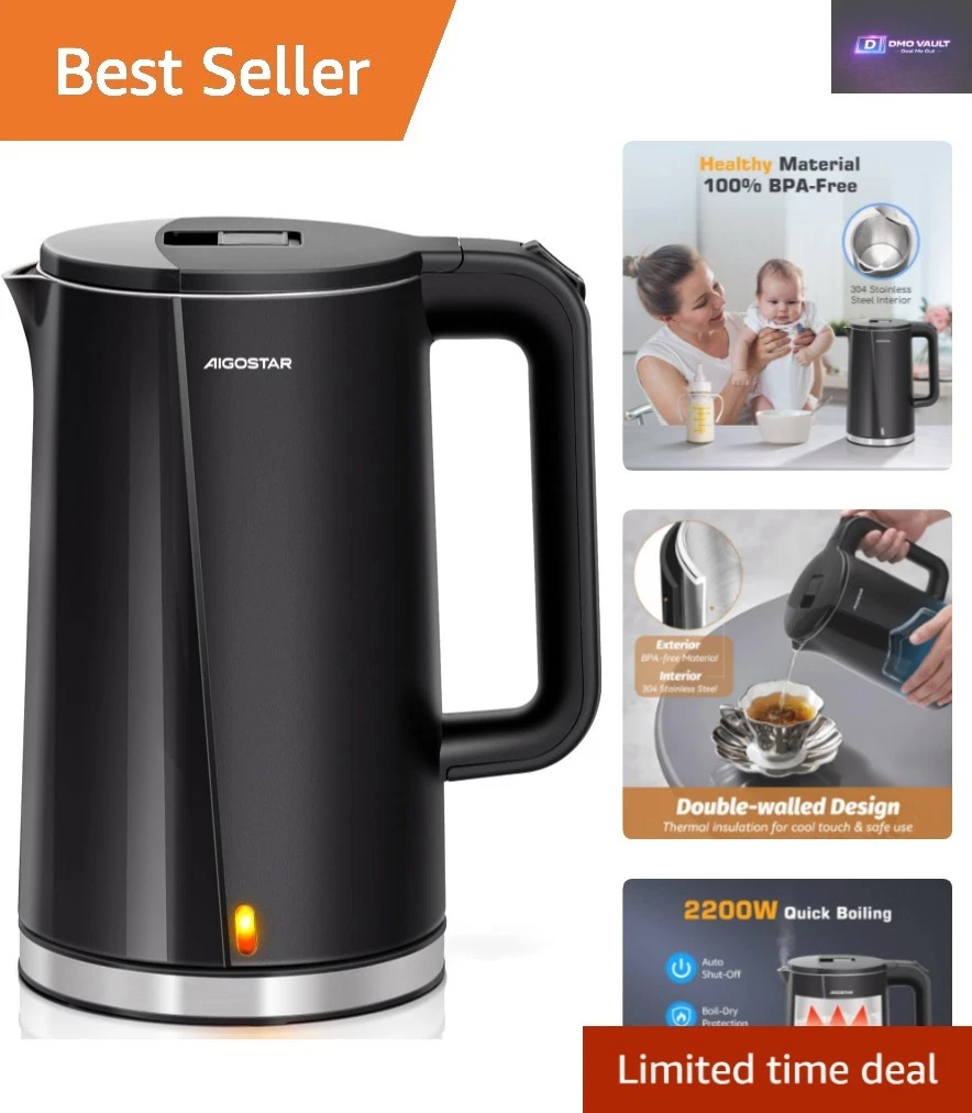 Luxury Cordless Electric Kettle - Fast, Safe Boiling for the Modern Kitchen