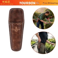 TOURBON Borsa porta attrezzi in pelle per cesoie da potatura accesso rapido porta attrezzi giardinaggio