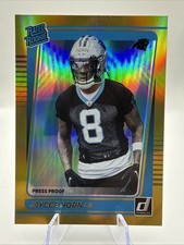 2021 Panini Donruss - Rated Rookie Jaycee Horn #329 Press Proof Premium (RC)