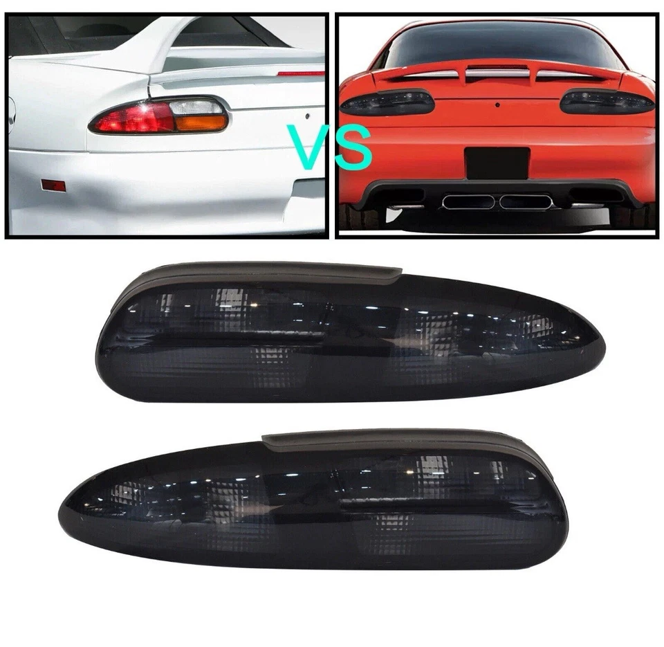 Luz trasera halógena de humo completo para Chevrolet Camaro Z28/SS 1993-2002 4 orificios de bombilla Foto 4 de 4