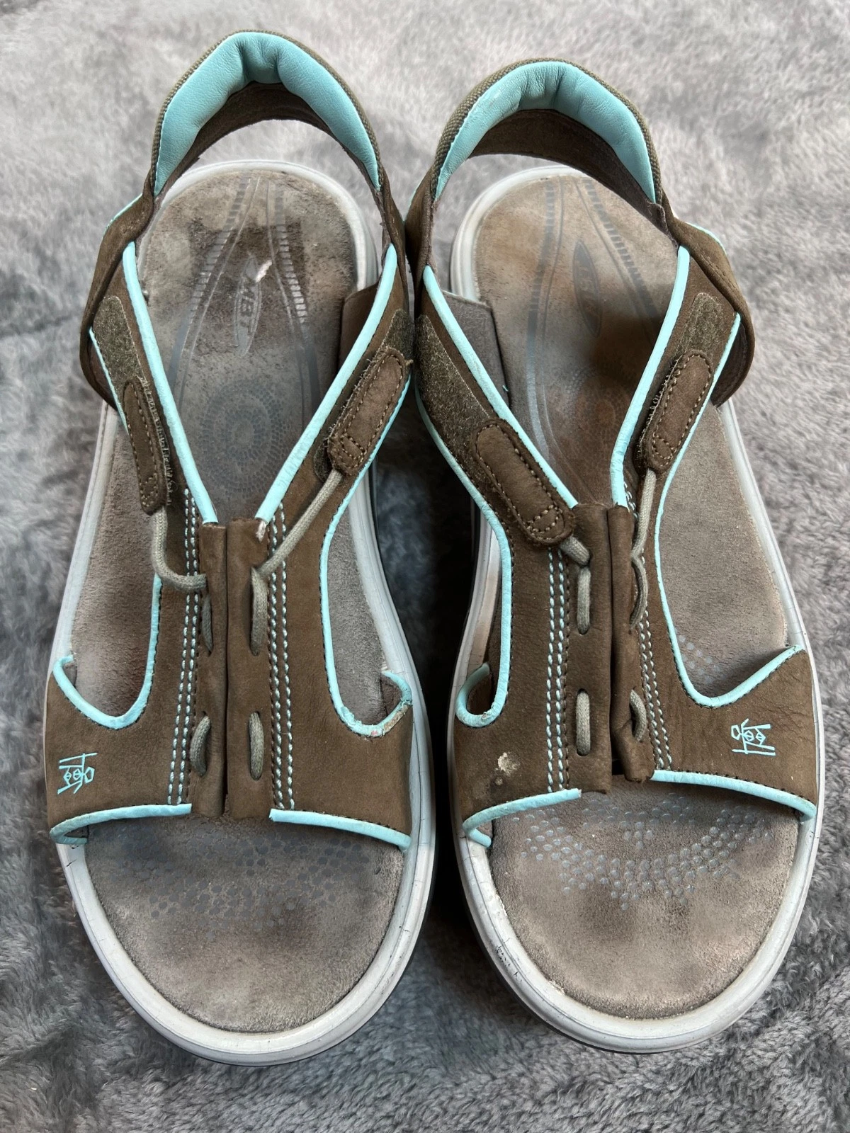 MBT Staka Beluga sandali donna 8 5 marrone comodi slip on tonificanti scarpa a dondolo