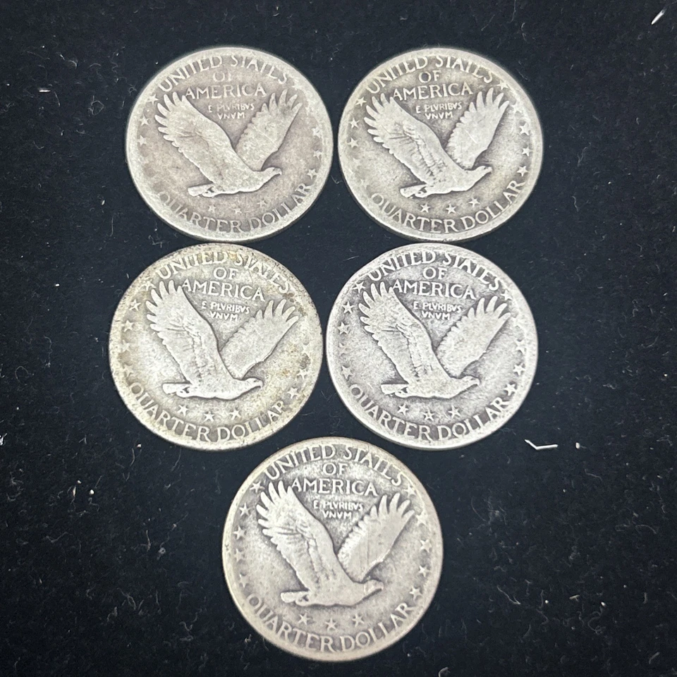 SASA (5) 1927 D Standing Liberty Quarter - Image 2 of 2