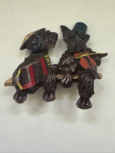 Vintage Scotties Funky Pin Pups Czechoslovakia