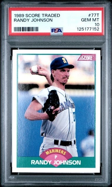 1989 SCORE TRADED #77T RANDY JOHNSON RC ROOKIE PSA 10 GEM MINT 💎💎💎