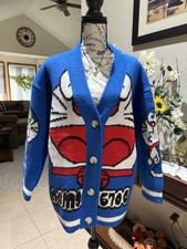 Doraemon Thick Sweater Cardigan Size S-M