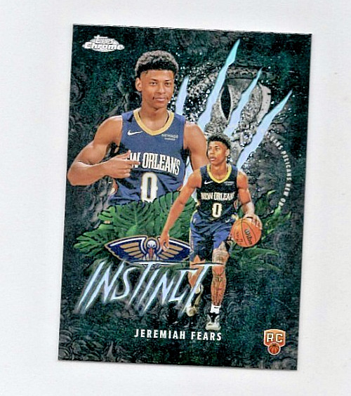 Jeremiah Fears 2025-26 Topps Chrome -Instinct Rookie REFRACTOR #INS-17 Pelicans