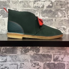 Men Clark's Orignals Desert Boot x Le Fix Petrol Suede Size 13