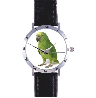 PARROT WATCH: PARAKEET, AMAZON, RAIN FOREST, MIMIC, EXOTIC, RARE COLLECTIBLE!
