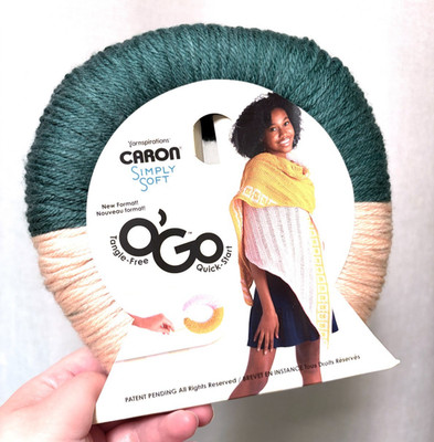 141g CARON Simply Soft O GO: Monsteria/ Lt Country Peach 100% Acryl