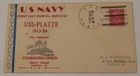 USS Platte (AO 24) first day postal service January 27 1940