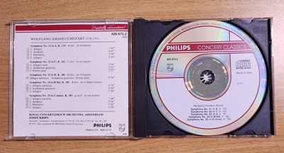 Mozart - Symphonies Nos. 21-25 (CD, 1990, Philips) | eBay