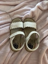 Ginfive White Flower Sandals Toddler Girls Size 6 New