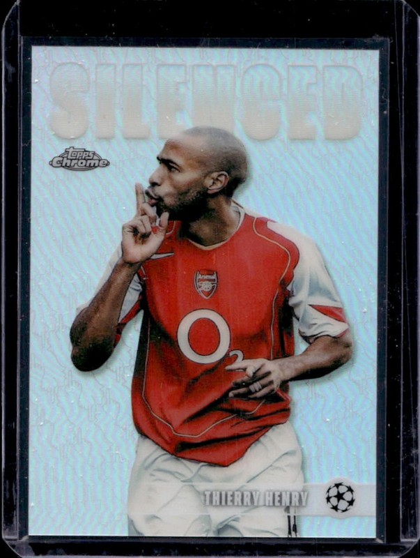 2025-26 Topps Chrome UEFA Thierry Henry Silenced #SHH-2 Arsenal