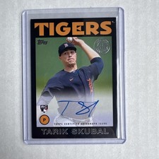 2021 Topps - 1986 Topps Baseball Autographs Tarik Skubal #86A-TSK Black 12/199