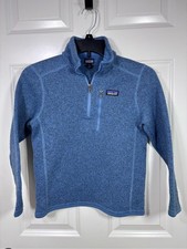 Patagonia Better Sweater 1/4 Zip Pullover Kid s S Blue