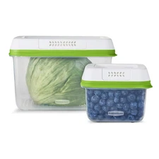Rubbermaid® FreshWorks Produce Saver, Medium and Large Produce Storage Contai...