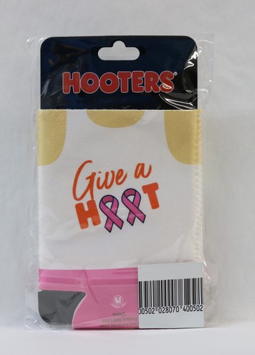 Hooters Official Girl Squishy 3D Boobzie Boobs Breast Cancer Beer Can Koozie - Picture 2 of 2