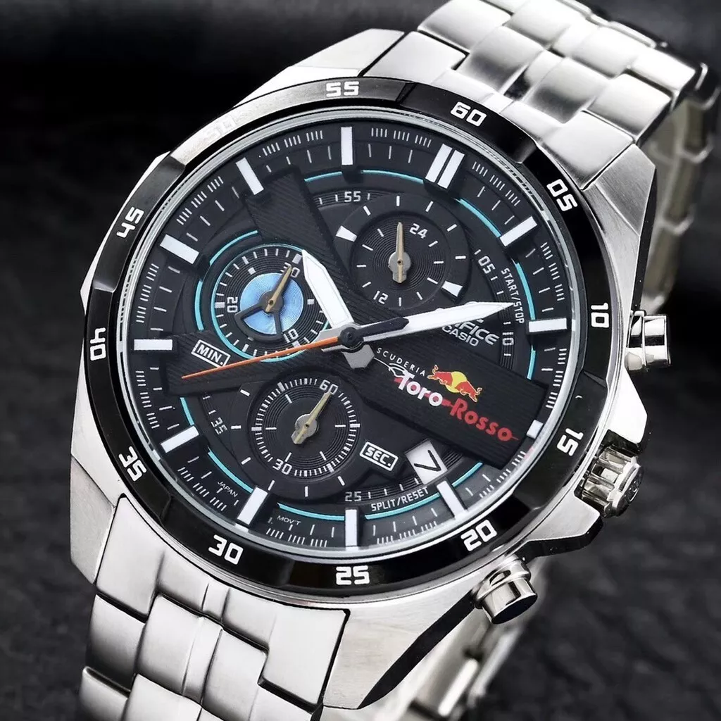 chokolade bunker Almindelig Casio Edifice EFR-556TR-1A Red Bull Toro Rosso Chronograph Mens Watch | eBay chokolade bunker Almindelig Casio Edifice EFR-556TR-1A Red Bull Toro Rosso Chronograph Mens Watch | eBay