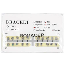 1-100 packs Dental Orthodontic Mini Roth 018 3 Hook Bracket Braces 20pcs/Pack