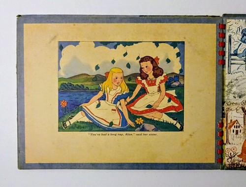 1943 ALICE IN WONDERLAND Magic Fairy Tales, Sliding Panels, Color Illustrations - Picture 9 of 15