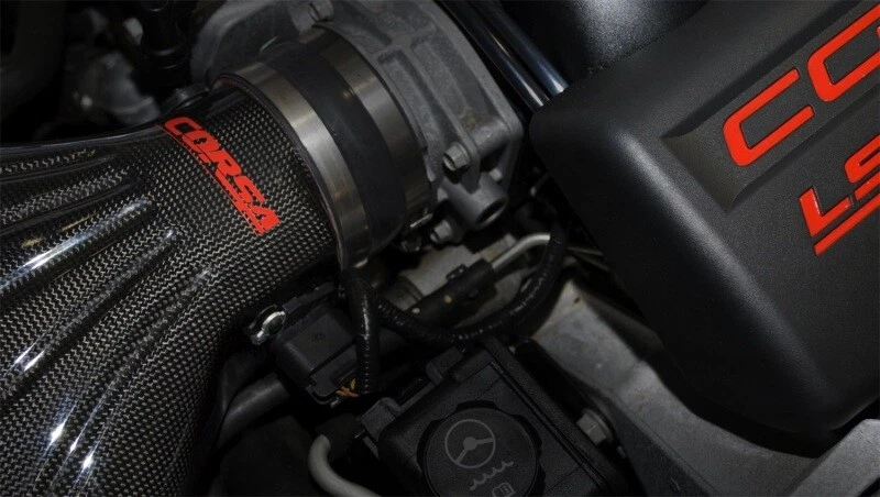 For 2006-2013 Chevrolet Corvette C6 Z06 7.0L Corsa Carbon Fiber Air Intake Black - Imagem 4 de 4