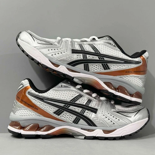 New ASICS GEL-Kayano 14 Low Silver Piquant Orange 1201A019-109 Sneakers - Picture 6 of 10
