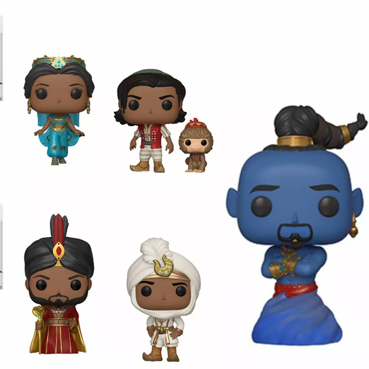 Aladdin Live Action Funko Pop Vinyl Collectible Complete Set of 5 NIB