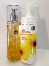 Essence Of Beauty Sun Blossom Body Fragrance Mist & Enlivening Lotion 8oz RARE