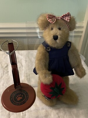 * WUNDERSCHÖNER STUDY THE BOYDS COLLECTION LTD LADY TEDDYBÄR MIT STÄNDER 28 CM HOCH