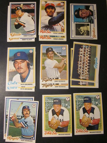 1978 Topps Baseball Pick Choose Complete Your Set(501-726) NM, NM/MT - Updated - Picture 223 of 223