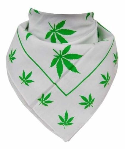 Paño para la cabeza paño para motociclista paño de pañuelo cannabis hachís bufanda para la cabeza Bandana hachís cannabis - Imagen 1 de 2