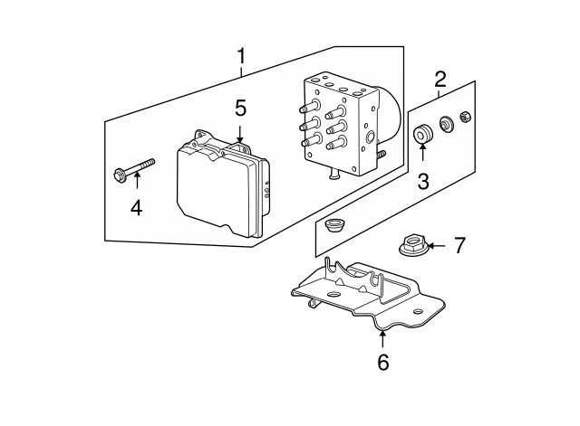 Chevy, Buick, GMC Genuino NUEVO Módulo de Control Electrónico ABS Parte #20761340 Foto 4 de 4