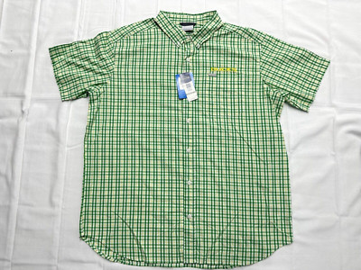 Columbia Oregon Ducks Men's Size XL NCAA CLG Rapid Rivers Button Shirt Green