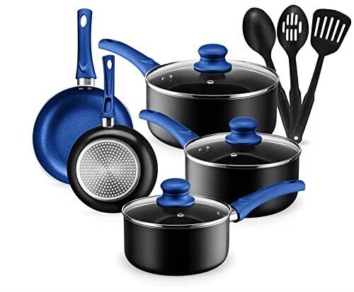 Pots And Pans Set Kitchen Cookware Sets Nonstick Aluminum Cooking Essentials 11