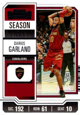 2023-24 Panini Contenders Game Ticket Red Darius Garland Cleveland Cavaliers #29