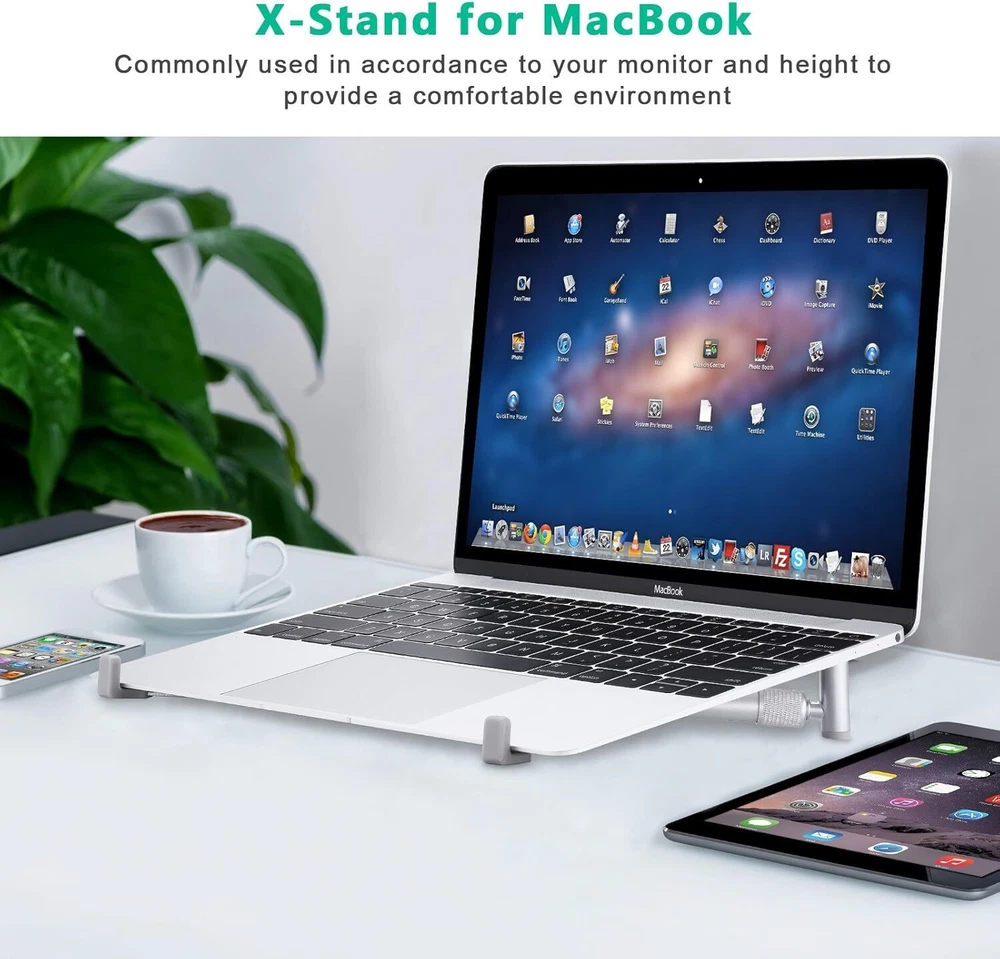 Laptop Stand Adjustable Laptop Stand for Macbook Pro Aluminum Desk Foldable US