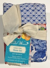 The Pioneer Woman Heritage Floral 2-Piece Quilt King Shams Set 36" x 20" NWT