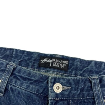 Vintage 2000s Stussy Denim Crown Shorts / Jorts - Waist: 36” | eBay UK