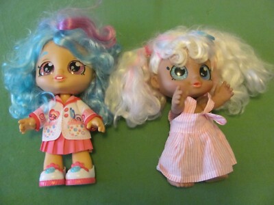 Lot of 2 Kindi Kids Pre-School 10'' Dolls Bobble Head